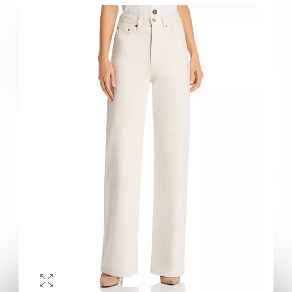 Levi’s ribcage Women's Wide-Leg icy ecru Jeans